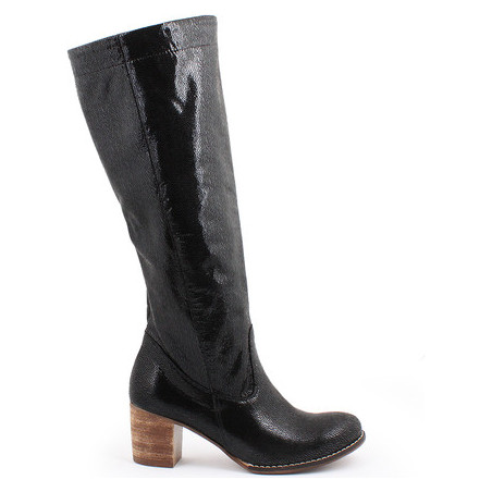 Zapato kozaki - skóra naturalna - model 154 - kolor czarny łapki