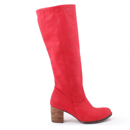 Zapato kozaki - skóra naturalna - model 154 - kolor czerwony