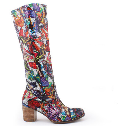 Zapato kozaki - skóra naturalna - model 154 - kolor motyl