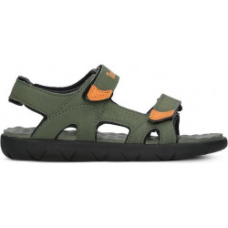 Zielone buty dziecięce letnie Timberland na rzepy