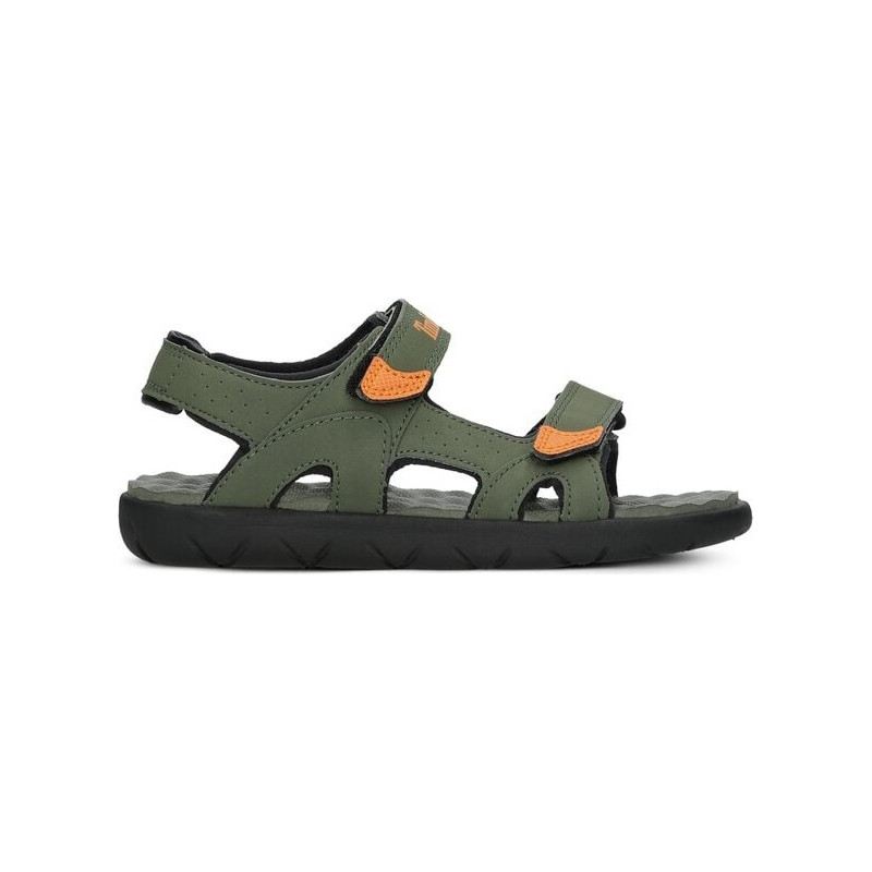 Zielone buty dziecięce letnie Timberland na rzepy