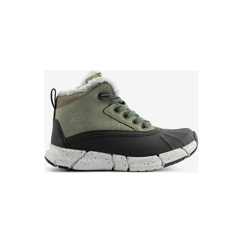 Zielone buty dziecięce zimowe Gemre.com.pl sznurowane