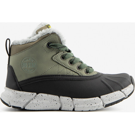 Zielone buty dziecięce zimowe Gemre.com.pl sznurowane