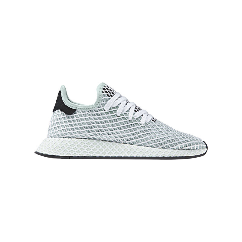 Zielone buty sportowe Adidas z płaską podeszwą