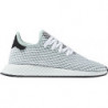 Zielone buty sportowe Adidas z płaską podeszwą