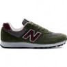 Zielone buty sportowe New Balance sznurowane w sportowym stylu