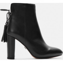 Botki Kazar na obcasie ze skóry w stylu boho