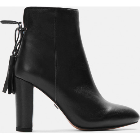 Botki Kazar na obcasie ze skóry w stylu boho
