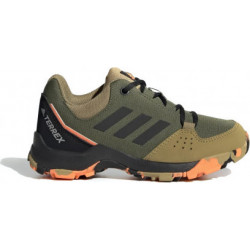 Zielone buty trekkingowe dziecięce Adidas sznurowane