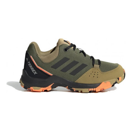 Zielone buty trekkingowe dziecięce Adidas sznurowane