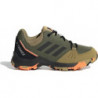 Zielone buty trekkingowe dziecięce Adidas sznurowane