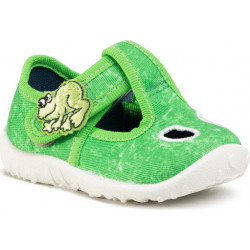 Zielone kapcie Superfit na rzepy