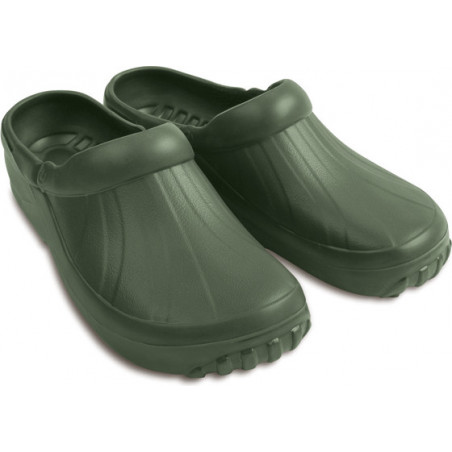 Zielone klapki Demar w stylu casual