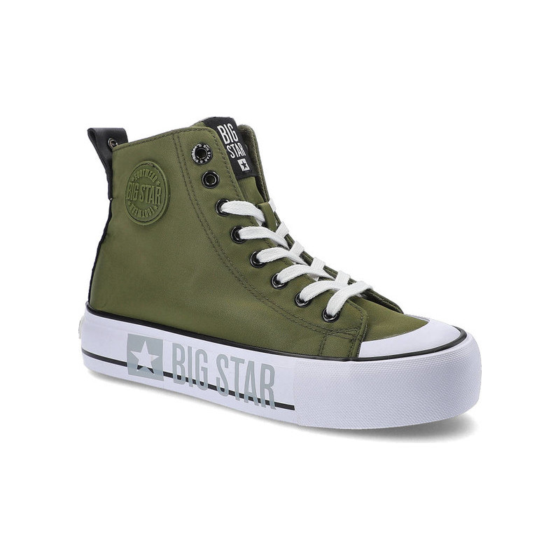 Zielone trampki Big Star sznurowane