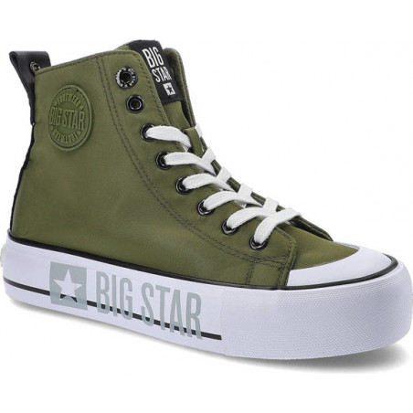Zielone trampki Big Star sznurowane