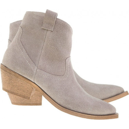 Botki Lafemmeshoes na obcasie z zamszu