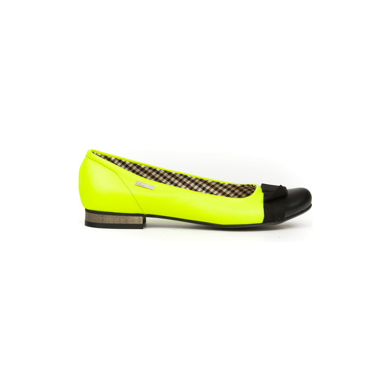 Żółte baleriny Zapato w stylu casual
