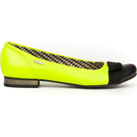 Żółte baleriny Zapato w stylu casual