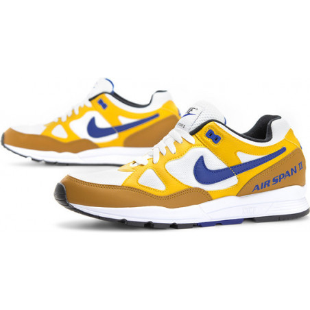 Żółte buty sportowe Nike sznurowane ze skóry