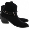 Botki Lafemmeshoes ze skóry w stylu boho na obcasie