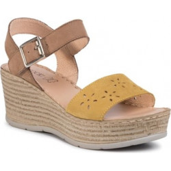Żółte espadryle Lasocki w stylu casual
