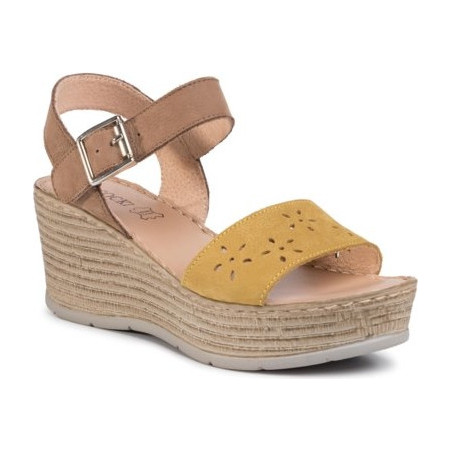 Żółte espadryle Lasocki w stylu casual
