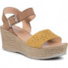 Żółte espadryle Lasocki w stylu casual