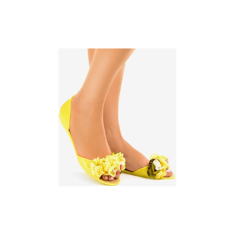 Żółte sandały Gemre.com.pl w stylu boho