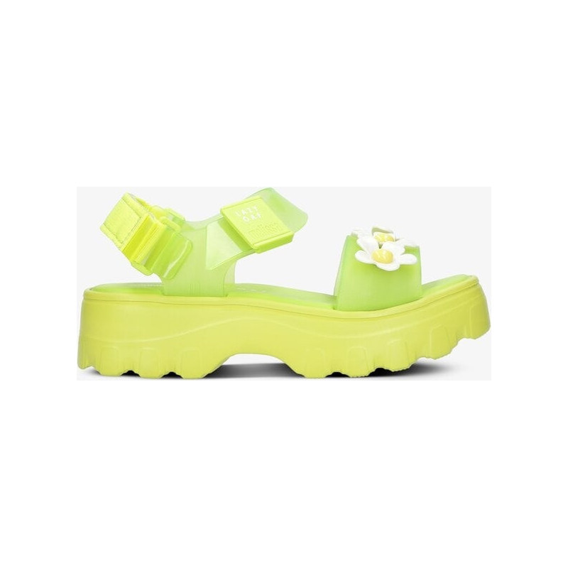 Żółte sandały Melissa w stylu casual z klamrami