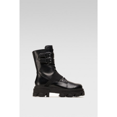 Botki Lasocki z płaską podeszwą na zamek w stylu casual