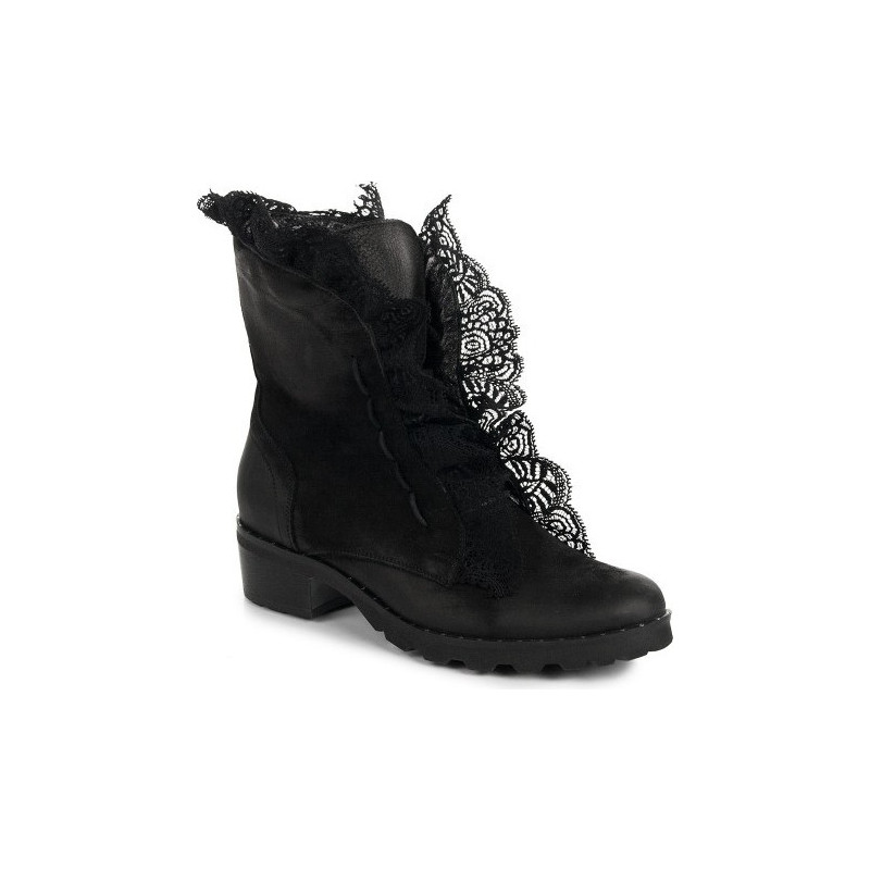 Botki Lewski shoes sznurowane