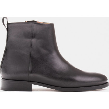 Botki Marco Shoes na zamek z płaską podeszwą