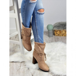 Botki PANTOFELEK-botki.pl w stylu casual sznurowane