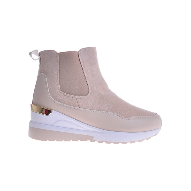 Botki Pantofelek24 na platformie w stylu casual