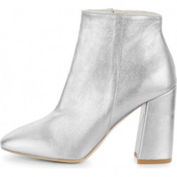 Botki Prima Moda ze skóry na zamek