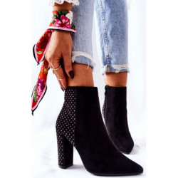 Botki Ps1 z zamszu na zamek