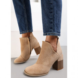 Botki Renee na obcasie na zamek