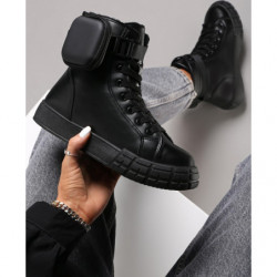 Botki Renee na zamek ze skóry ekologicznej