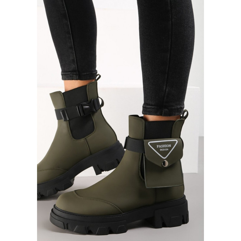 Botki Renee w stylu casual z nubuku