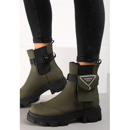 Botki Renee w stylu casual z nubuku