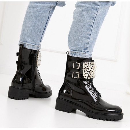 Botki Royalfashion.pl sznurowane