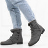 Botki Royalfashion.pl w stylu casual na zamek