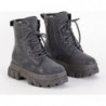 Botki Royalfashion.pl w stylu casual sznurowane