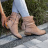 Botki sklep-szpilka24 w stylu casual z płaską podeszwą