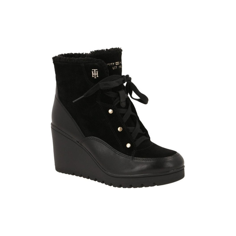 Botki Tommy Hilfiger ze skóry