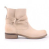 Botki zapato na obcasie w stylu casual ze skóry