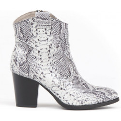 Botki Zapato na obcasie ze skóry w stylu boho