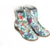 Botki Zapato z płaską podeszwą sznurowane w stylu boho