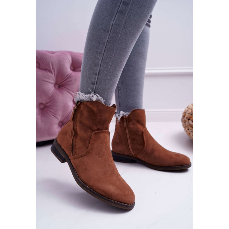 Brązowe botki BUTOSKLEP.PL w stylu boho