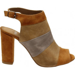 Brązowe botki Darbut na obcasie